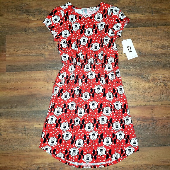 LulaRoe Mae Dress Disney Minnie Mouse - Picture 2 of 6